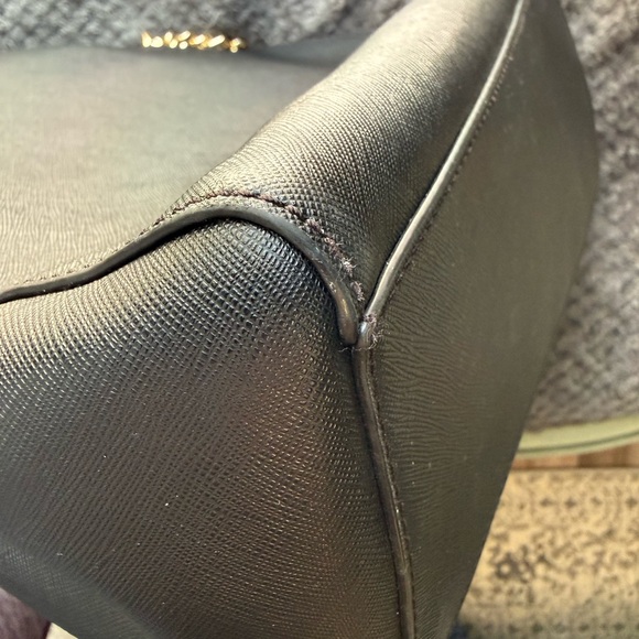 Michael Kors Black Tote with Gold Chain - Picture 11 of 12